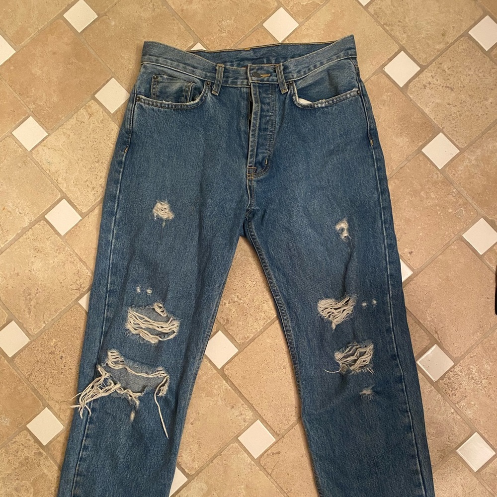 Carmar Mid-Wasted Ripped Jeans